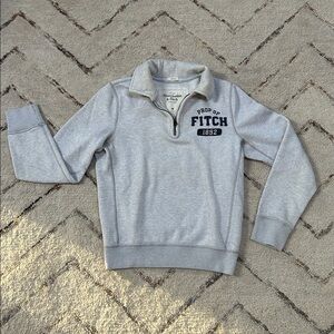 Abercrombie & Fitch Men’s Quarter Zip Y2K Muscle Sweatshirt  EUC